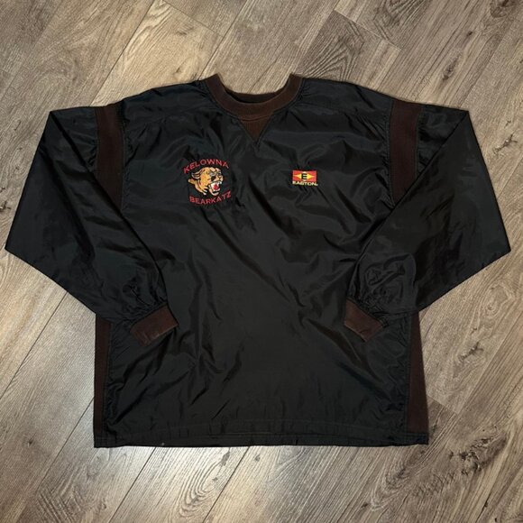 Vintage Easton Baseball Kelowna Bearkatz Men's Pullover Windbreaker Jacket - XL - Picture 1 of 7